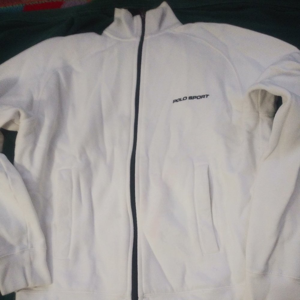 Polo sport white track jacket